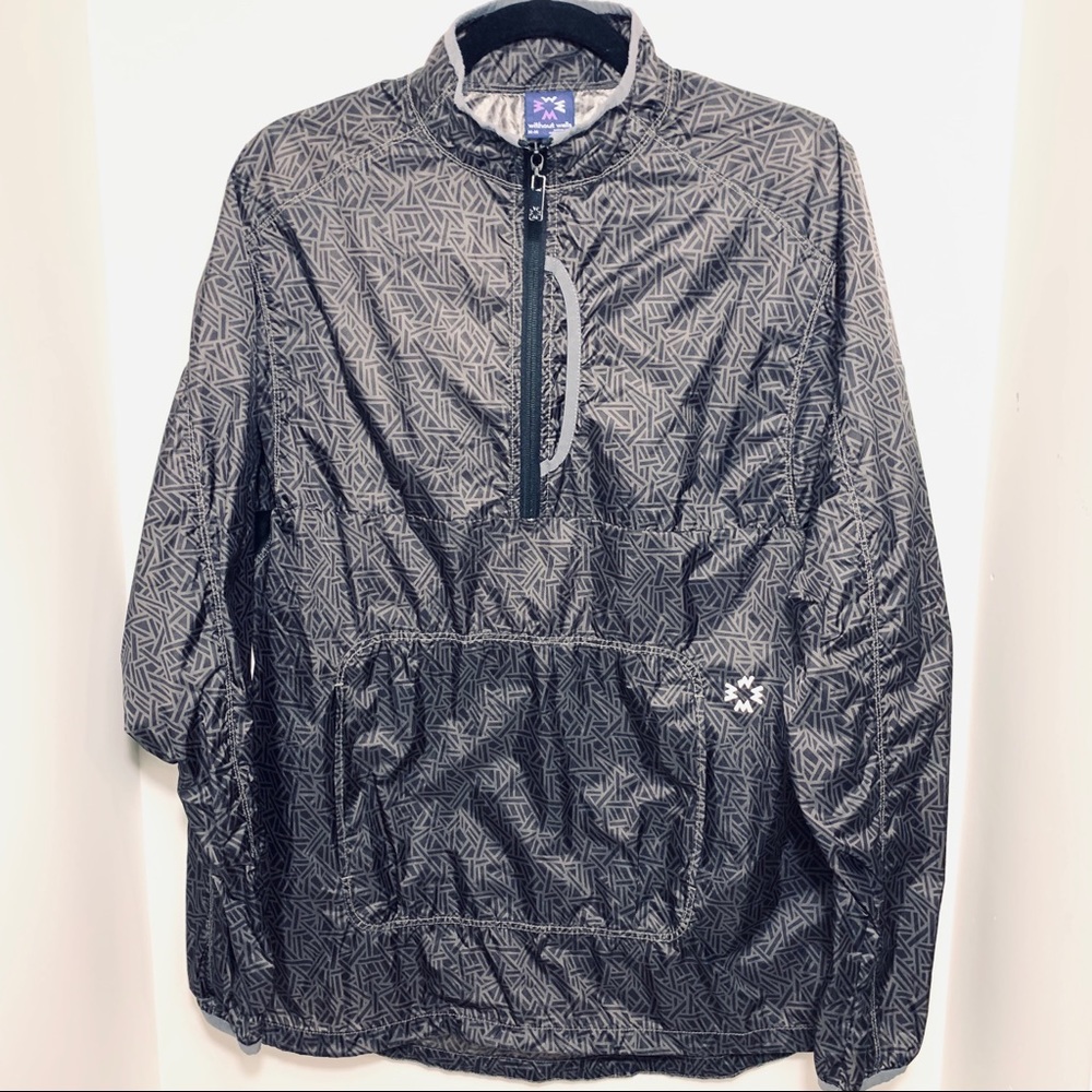 Without Walls geometric windbreaker